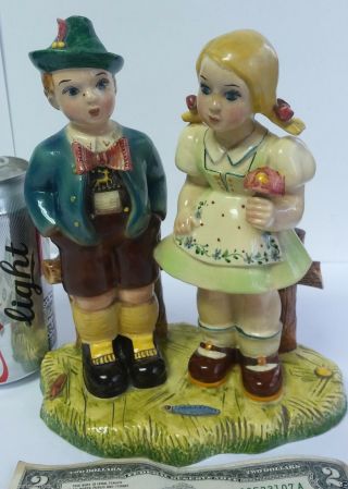 Vintage Trevir 718 Italian Figurine Porcelain China Vicenza Austrian Boy & Girl
