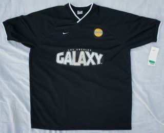 Nike La Galaxy Vintage 1996 Black Training Jersey Mls Soccer Los Angeles Xl