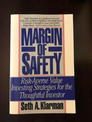 Margin Of Safety Rare Paperback - Seth A.  Klarman 1991 - Signed By Author