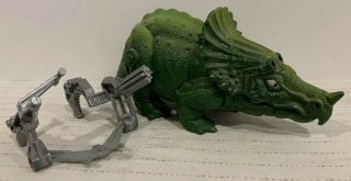 Vintage Mattel Motu Masters Of The Universe He - Man Bionatops Dinosaur With Guns