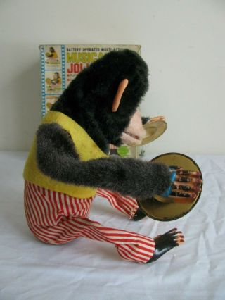 Vintage Daishin Japan Battery Operated Musical Jolly Chimp w/ Box 7061 3