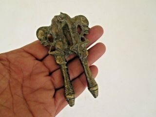 Old Vintage Brass Solid Handcrafted Unique Shape Betel Nut Cutter Sarota