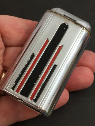 Vintage USA LITE Combination Pocket Lighter & Pocket Flashlight Art Deco Design 2