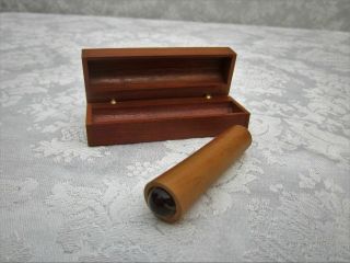 Vintage Corki Weeks - Cherry Wood Kaleidoscope With Case