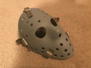 Jacques Plante vintage Fibrosport hockey goalie mask,  undamaged,  fiberglass REAL 4