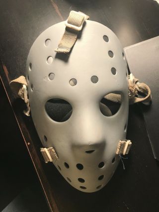 Jacques Plante vintage Fibrosport hockey goalie mask,  undamaged,  fiberglass REAL 5