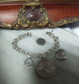Vintage Sterling Silver Heavy 3 Mother 