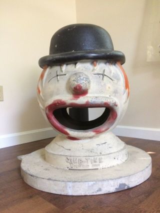 Vintage Game Time Clown Head,  Made In Litchfield Michigan.