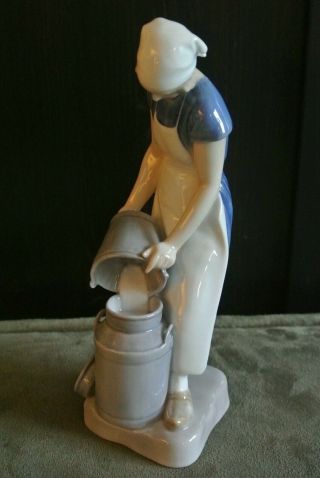 Vintage Bing and Grondahl (B&G) Figurine 2181 ' Girl with Milkcan ' by Axel Locher 2