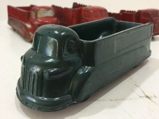 Vintage Arcor Auburn Safe Play Toys Green Hard Rubber Hauling Truck Toy 5.  5” Usa