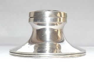 ANTIQUE EDWARDIAN SILVER STERLING CAPSTAN INKWELL HALLMARKED BIRMINGHAM 1910 5