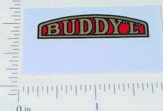 Buddy L Pre - War Truck Radiator Emblem Sticker Bl - 111