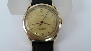 Cyma Automatic Bumper - Solid Gold 14 K - 585 - Campagne Dial - Cal 420 - Rare Watch