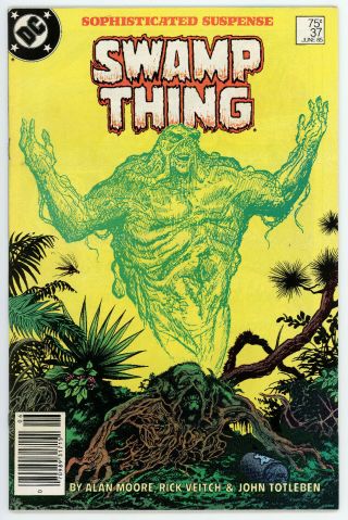 Saga Of The Swamp Thing 37 (dc,  June 1985) Vintage Comic Book Hellblazer