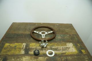 Vintage Grant Gt 14 " Mahogany Wood Style Steering Wheel