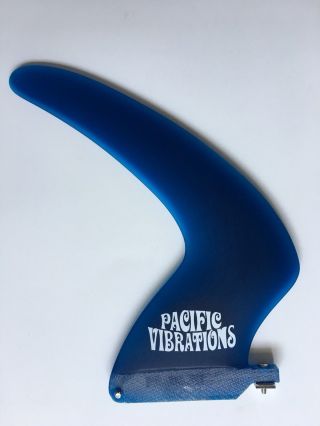 Pacific Vibrations 9 " Surfboard Boomerang Fin Vintage Template Fiberglass