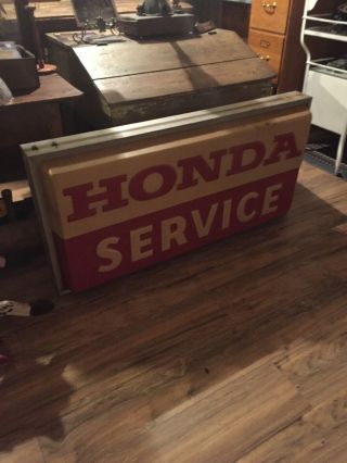 Vintage Honda Motorcycle Lighted Sign 1970’s