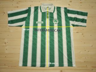RARE Vintage Adidas Panathinaikos Home football shirt 1995 - 1996 size XXL 8