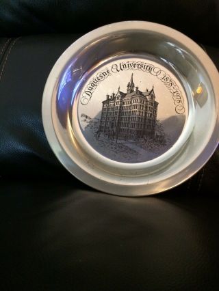 Duquesne University 1878 - 1978 Solid Sterling Silver Limited Edition Plate