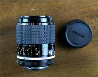 Vintage Nikon Ai - S Micro Nikkor 105mm F/2.  8 Ais Lens Rear Cap From The Usa