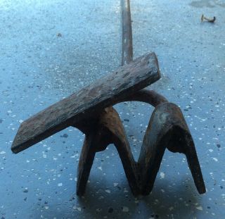 Rare Vintage Hand Forged “m” Branding Iron Cattle Ranch Cowboy Western