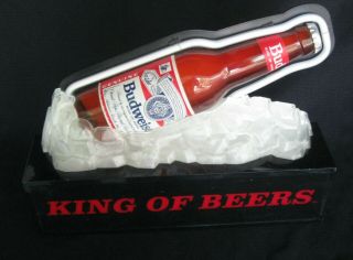 Vintage Budweiser King Of Beers Lighted Bar Display