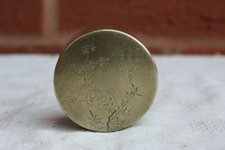 19th Chinese Paktong Bronze Ink Box 6