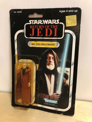 Star Wars Ben Obi - Wan Kenobi Vintage Kenner 77 Back Alternate Photo Rotj Moc
