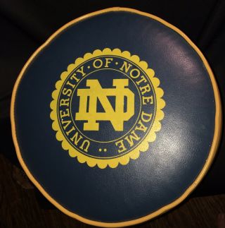 RARE - Vintage 1960’s UNIVERSITY Of NOTRE DAME Fighting Irish Footstool 2