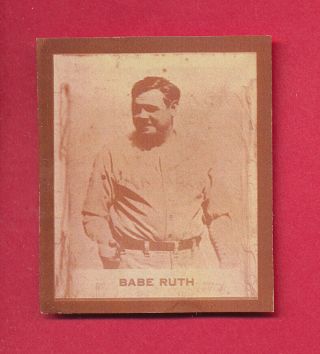 1930 Babe Ruth Ray - O - Print Photo Card Vintage Oddball Picture