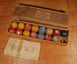 Vintage Page - Line Junior Pool Balls