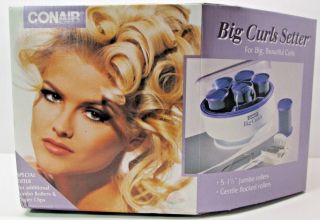 Vintage 1994 Conair Big Curls Setter Hot Rollers W/ Anna Nicole Smith On Box