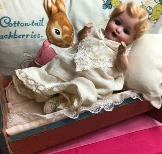 Antique Armand Marseille 590 German Bisque Character Baby Doll 9 