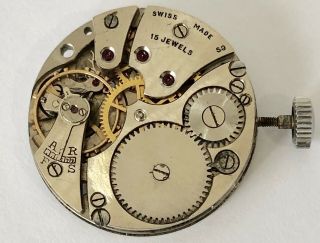 RARE VINTAGE VERTEX CAL 59 DIRTY DOZEN WWW MILITARY WORLD WAR II WATCH MOVEMENT 4