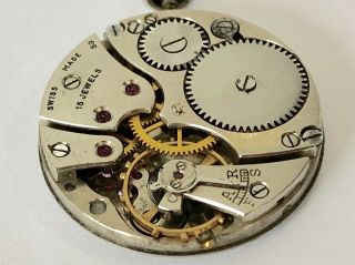 RARE VINTAGE VERTEX CAL 59 DIRTY DOZEN WWW MILITARY WORLD WAR II WATCH MOVEMENT 8