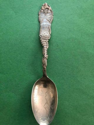 1894 F.  M Whiting Sterling Silver Spoon Marysville Ca Buttes Intl.  Exposition