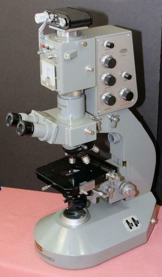 Vintage & Rare Olympus Photomax Microscope W/ Eyepieces,  Objectives
