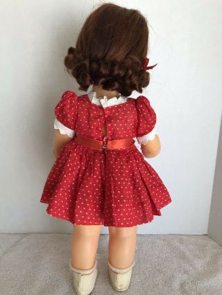 Vintage 16” Terri Lee Doll Patent Pending in 1954 Heart Fund Dress 2