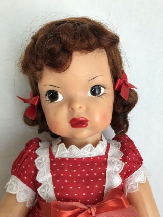 Vintage 16” Terri Lee Doll Patent Pending in 1954 Heart Fund Dress 3