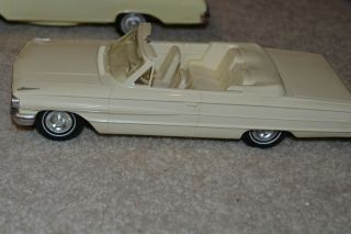 Vintage Plastic 1964 White Ford Galaxie 500 Xl Dealer Promo Convertible Hubley