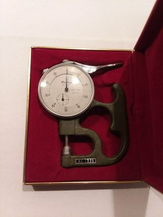Vintage Mitutoyo Micrometer Dial 7300 Thickness Gage Gauge -