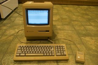 Vintage Macintosh Plus Computer With Ultra Rare Jasmine Backpac 40mb Hdd