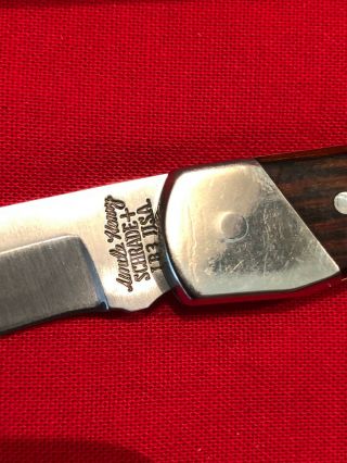Vintage Schrade USA UNCLE HENRY LB3 1 Blade “CUB” Knife 3