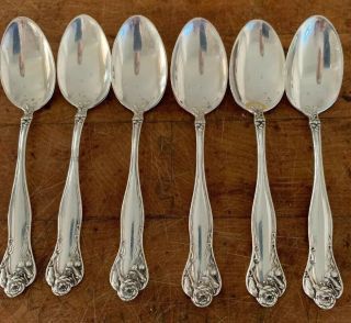 Set Of 6 Sterling Demitasse Spoons Stratford By International No Mono Pat.