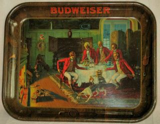 Vintage Budweiser/anheuser - Busch 1933 Advertising Beer Tray
