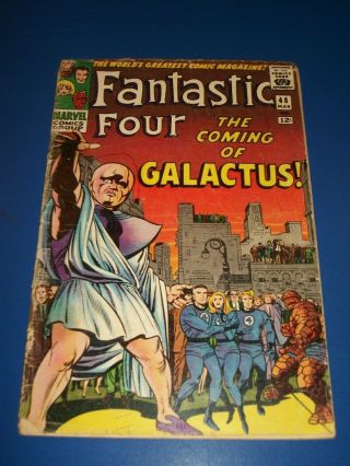 Fantastic Four 48 Huge Silver Age Key 1st Silver Surfer Galactus Rare Hot Book