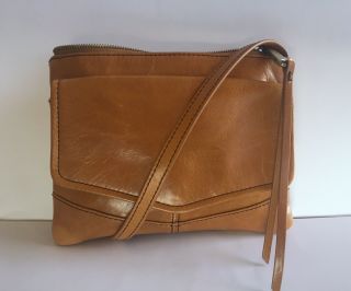 Hobo International Amble Earth Brown Vintage Hide Leather Crossbody Bag Nwt
