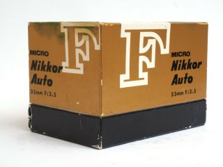 [Super Rare] Nippon Kogaku Micro - NIKKOR 5.  5cm 55mm f/3.  5 Lens Nikon F Mount 11
