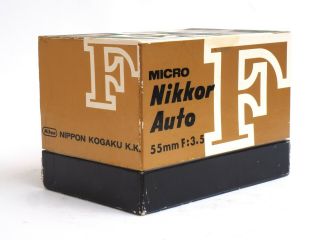 [Super Rare] Nippon Kogaku Micro - NIKKOR 5.  5cm 55mm f/3.  5 Lens Nikon F Mount 12