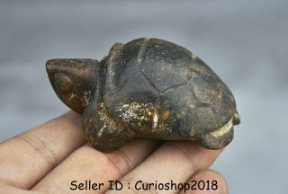 2.  4 " Ancient Chinese,  Hongshan Culture,  Old Jade,  Turtle,  Tortoise,  Amulet,  Pendant